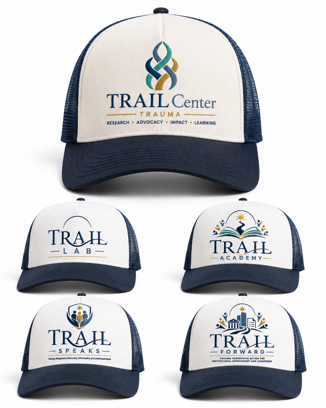 TRAIL Trucker Hat mockup