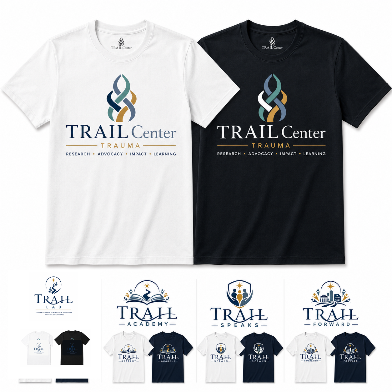 TRAIL T-Shirt logo and color options